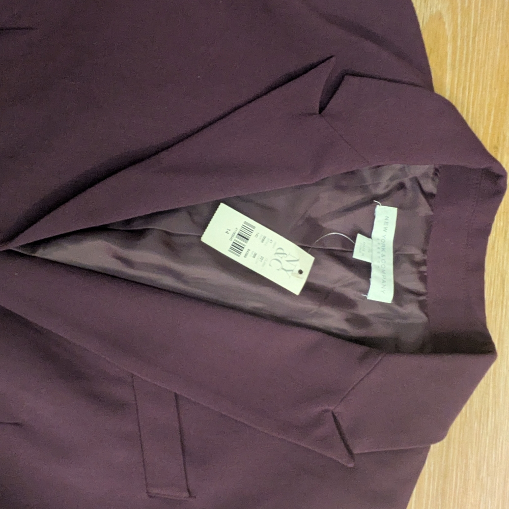 New York & Company Deep Purple Blazer - Picture 10 of 13